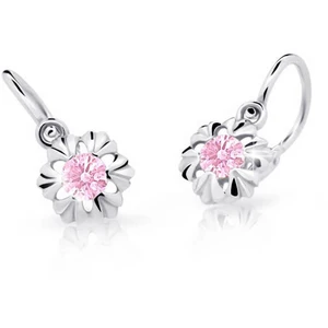 Cutie Jewellery Dětské náušnice z bílého zlata C2213-10-X-2 fuchsiová