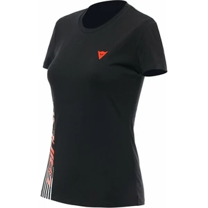 Dainese T-Shirt Logo Lady Black/Fluo Red L Maglietta