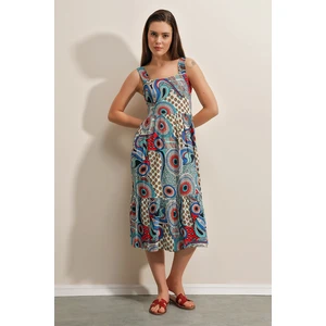 Bigdart 2239 Collared Strap Dress - Sax