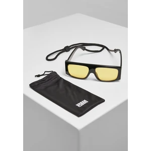 Raja sunglasses with strap black/yellow