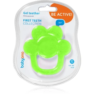 BabyOno Be Active Gel Teether kousátko Flower Green 1 ks