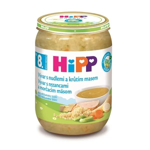 HiPP BIO Vývar s nudlemi a krůtím masem 190 g