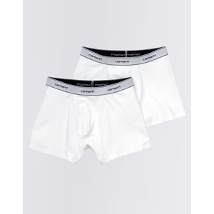 Pánské boxerky Carhartt WIP Cotton Trunks 2-pack I029375 WHITE