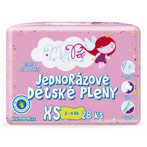 MONPERI Jednorázové pleny Klasik XS 2-4 kg