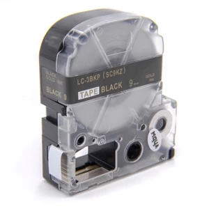 Epson LC-SC9KZ, 9mm x 8m, zlatý tisk / černý podklad, kompatibilní páska