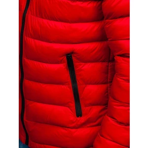 Červená pánská sportovní zimní bunda Bolf JP1101