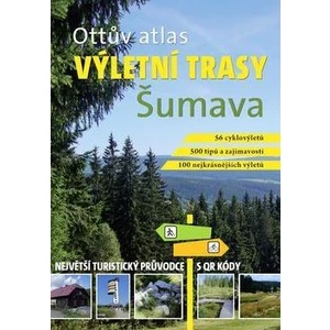 Ottův atlas výletní trasy Šumava