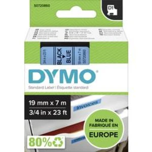 Dymo D1 45806, S0720860, 19mm x 7m, černý tisk / modrý podklad, originální páska