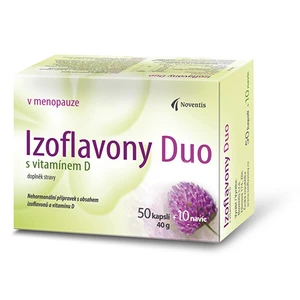 Noventis Izoflavony Duo s vitamínem D 50 kapslí + 10 navíc