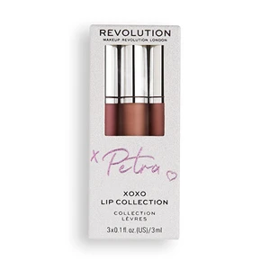 Revolution Sada na rty X Petra XOXO (Lip Collection) 3 x 3 ml