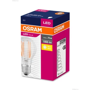 LED žárovka E27 Osram Filament CLA FIL 7,5W (75W) teplá bílá (2700K)