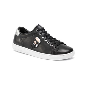 Sneakersy KARL LAGERFELD - KL61230  Black Lthr