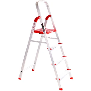 Schůdky hliníkové skládací ALU STEPS 4, 4 stupně, nejvyšší schůdek 83 cm, nosnost 120 kg SIXTOL