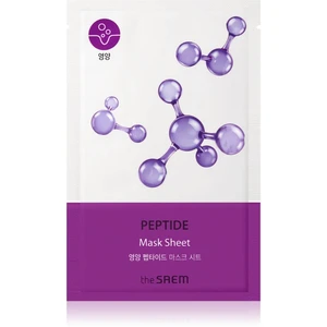 The Saem Bio Solution Peptide plátýnková maska pro intenzivní vypnutí a rozjasnění pleti 20 g