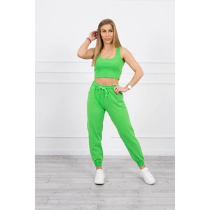 Set of top+pants green neon