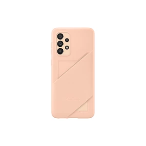 Silikonové pouzdro Back Cover with Card Pocket pro Samsung Galaxy A33 5G, broskvová