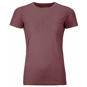 Ortovox T-shirt outdoor 120 Tec Lafatscher Topo T-Shirt W Mountain Rose L