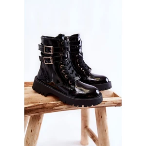 Kids Lacquered Boots Big Star KK374131 Black