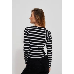 Fitted striped blouse
