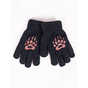 Yoclub Kids's Gloves RED-0200C-AA5A-002