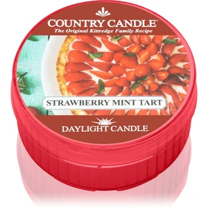 Country Candle Strawberry Mint Tart čajová svíčka 42 g