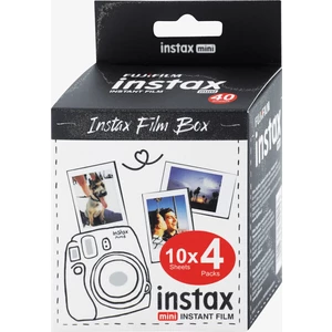 Instantný film Fujifilm Instax Mini film 4 pack (10x4) (70100111117) fotopapier • 40 ks • lesklá úprava povrchu • verné podanie farieb • kompatibilné
