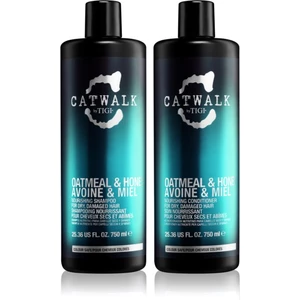 Tigi Catwalk Oatmeal & Honey Shampoo & Conditioner szampon i odżywka do włosów suchych i zniszczonych 750 ml + 750 ml