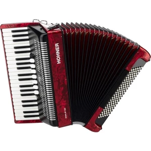 Hohner Bravo III 120 Red Piano accordion