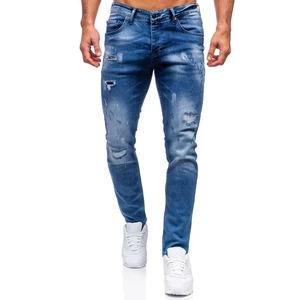 Tmavě modré pánské džíny regular fit Bolf 4013