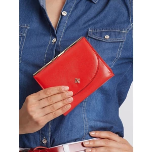 Czerwony elegancki portfel