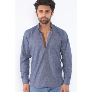 G713 DEWBERRY MEN'S SHIRT-NAVY BLUE