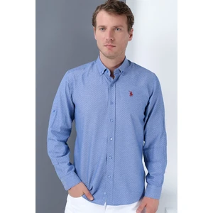 G687 DEWBERRY MEN's SHIRT-BLUE