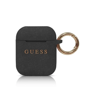 Guess Silikonový kryt GUACCSILGLBK pro Airpods black