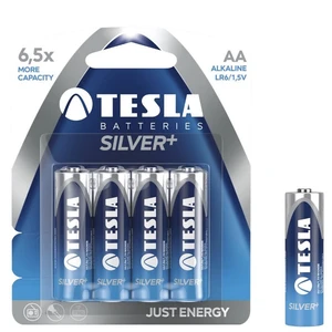 Alkáli ceruzaelem AA(LR06), TESLA SILVER+, 4 db