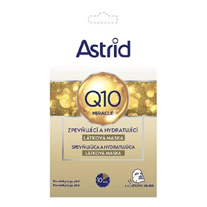 Astrid Zpevňující a hydratačné textilné maska pre prvé vrásky s koenzýmom Q10 Miracle 1 ks