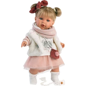 Llorens 42402 Julia realistická panenka se zvuky a měkkým látkový tělem 42 cm