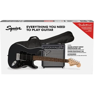 Fender Squier Affinity Series Stratocaster HSS Pack LRL Charcoal Frost Metallic