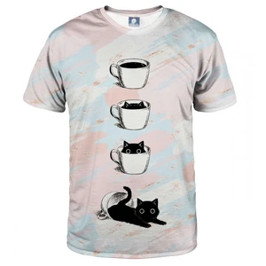 Aloha From Deer Unisex's Black Catfee T-Shirt TSH AFD658