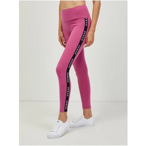 Dark pink brindle leggings with guess Aline - Women