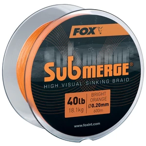 Fox splétaná šňůra submerge high visual sinking braid - 600 m - 0,20 mm 18,1 kg