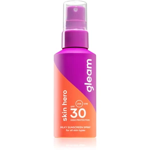 Gleam Skin hero lehký sprej na opalování SPF 30 100 ml