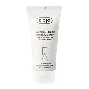 Ziaja Face Mask + Scrub with Elagic Acid peelingová maska 55 ml