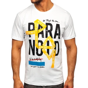 Tricou alb cu imprimeu Bolf 2309-1