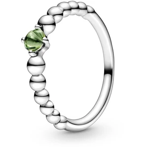 Pandora Stříbrný prsten pro ženy narozené v srpnu 198867C10 52 mm