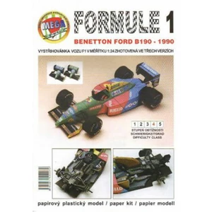 Formule 1: Benetton Ford B190 - 1990/papírový model [Papírenské zboží]