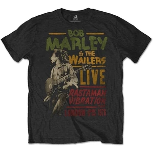 Bob Marley Tricou Unisex Rastaman Vibration Tour 1976 Grafic-Negru M