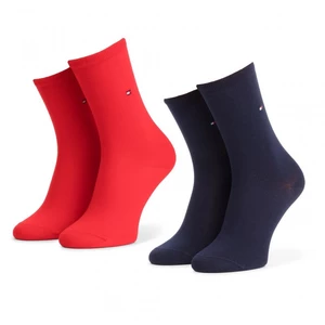2PACK women's socks Tommy Hilfiger high multicolored (371221 684)