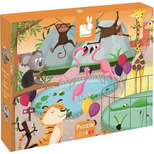 Janod Tactile Puzzle puzzle ZOO 2 y+ 20 ks