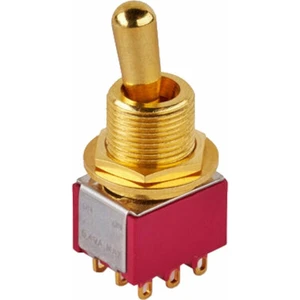 MEC Maxi Toggle Switch M 80020 / G ON/ON 3PDT Złoty