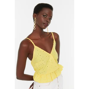 Trendyol Yellow Strap Blouse